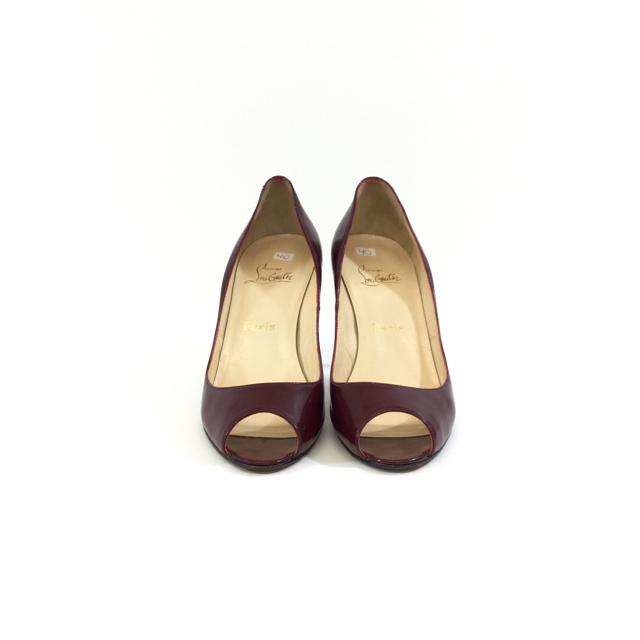Christian Louboutin Peep Toe Pumps. Size 40 - shoesChristian Louboutin40, Christian Louboutin, WineChic To Chic Consignment